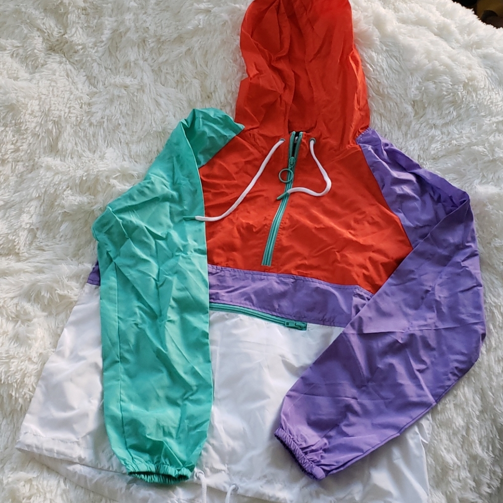 90's color block style annorack pullover - Picture 5 of 5